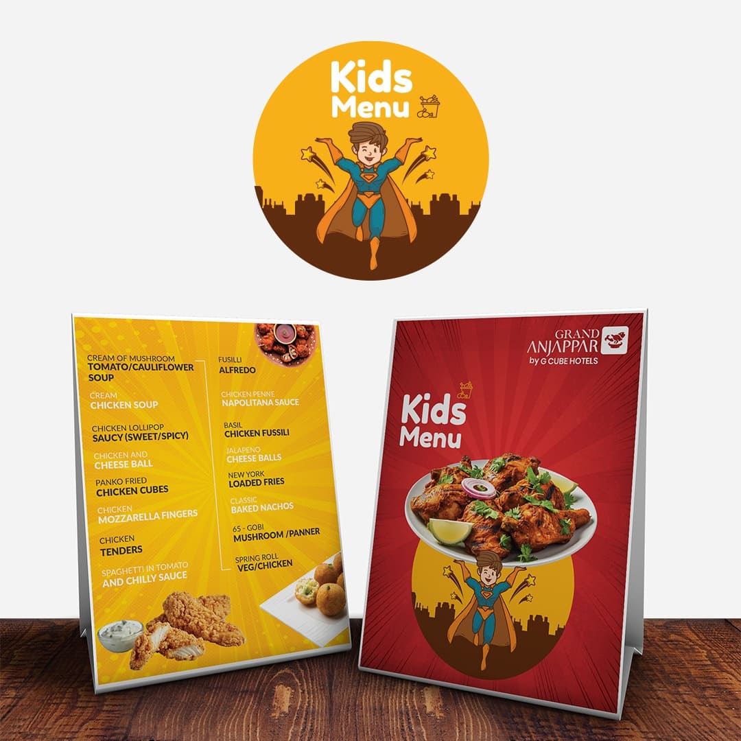 Grand Anjappar Kids Menu